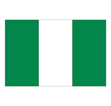 Supstick Lot de 8 Autocollants Stickers Drapeau de Pays Nation Nigeria Format 3x2cm
