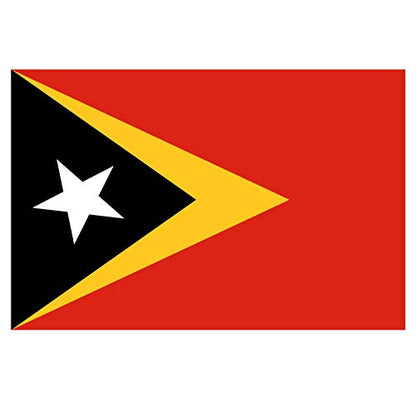 Panneau Rigide Format 18x12cm Drapeau de Pays Nation Timor Oriental épaisseur 3mm