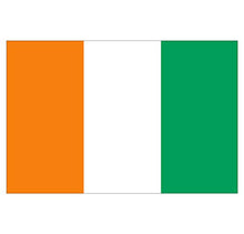 Panneau Rigide Format 18x12cm Drapeau de Pays Nation côte d’Ivoire épaisseur 3mm