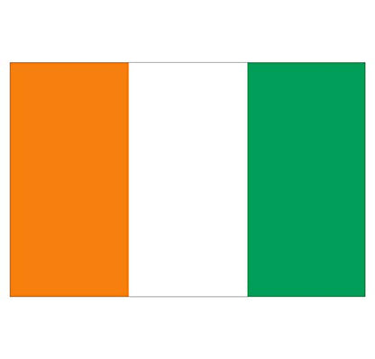 Panneau Rigide Format 18x12cm Drapeau de Pays Nation côte d’Ivoire épaisseur 3mm