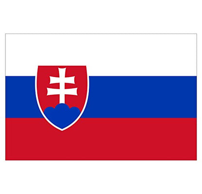 Panneau Rigide Format 18x12cm Drapeau de Pays Nation Slovaquie épaisseur 3mm