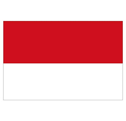 Panneau Rigide Format 18x12cm Drapeau de Pays Nation Monaco épaisseur 3mm