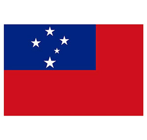 Supstick Autocollant Stickers Drapeau de Pays Nation Samoa Format 18x12cm