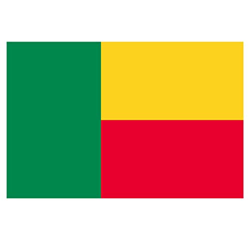 Panneau Rigide Format 18x12cm Drapeau de Pays Nation bénin épaisseur 3mm