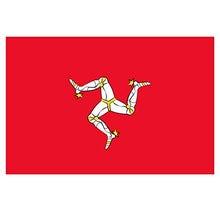 Supstick Lot de 8 Autocollants Stickers Drapeau de Pays Nation ile de Man Format 3x2cm