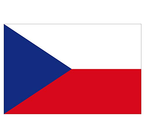 Panneau Rigide Format 18x12cm Drapeau de Pays Nation république tchèque épaisseur 3mm