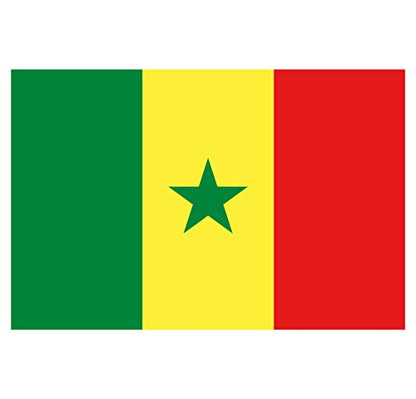 Panneau Rigide Format 18x12cm Drapeau de Pays Nation sénégal épaisseur 3mm