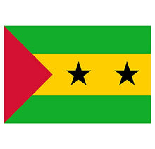 Supstick Lot de 8 Autocollants Stickers Drapeau de Pays Nation ile sao Tome Principe Format 3x2cm