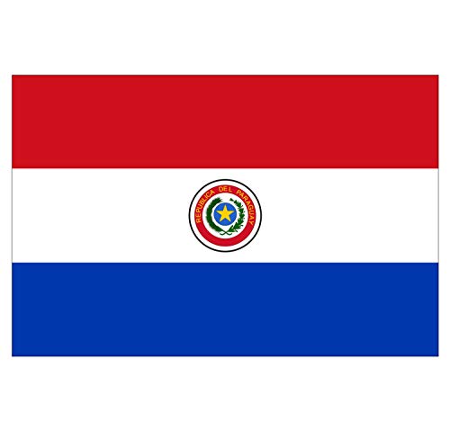 Panneau Rigide Format 18x12cm Drapeau de Pays Nation Paraguay épaisseur 3mm