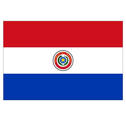 Panneau Rigide Format 18x12cm Drapeau de Pays Nation Paraguay épaisseur 3mm