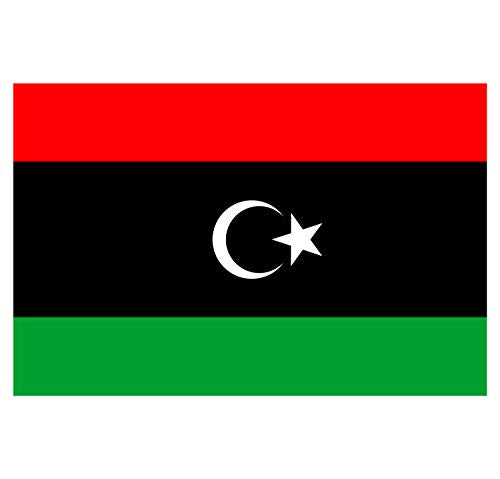 Supstick Autocollant Stickers Drapeau de Pays Nation Libye Format 18x12cm