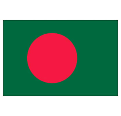 Panneau Rigide Format 18x12cm Drapeau de Pays Nation Bangladesh épaisseur 3mm