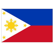 Panneau Rigide Format 18x12cm Drapeau de Pays Nation Philippines épaisseur 3mm