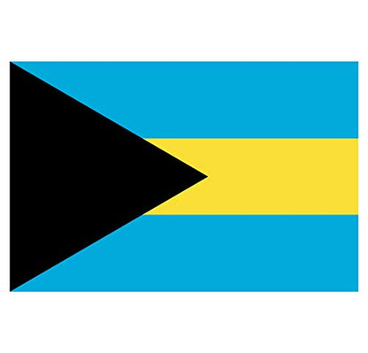 Panneau Rigide Format 18x12cm Drapeau de Pays Nation Bahamas épaisseur 3mm
