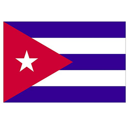 Panneau Rigide Format 18x12cm Drapeau de Pays Nation Cuba épaisseur 3mm