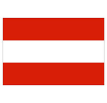 Panneau Rigide Format 18x12cm Drapeau de Pays Nation Autriche épaisseur 3mm