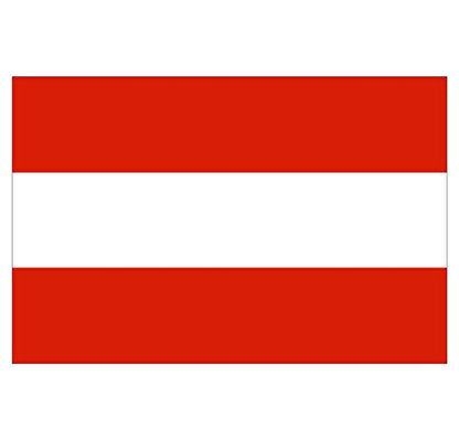 Panneau Rigide Format 18x12cm Drapeau de Pays Nation Autriche épaisseur 3mm