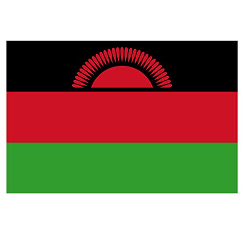 Panneau Rigide Format 18x12cm Drapeau de Pays Nation Malawi épaisseur 3mm