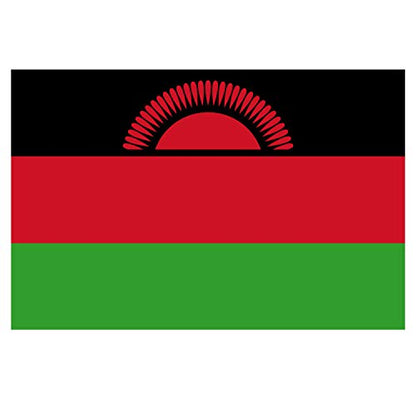 Panneau Rigide Format 18x12cm Drapeau de Pays Nation Malawi épaisseur 3mm