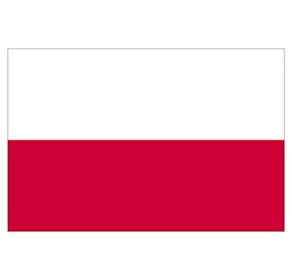 Panneau Rigide Format 18x12cm Drapeau de Pays Nation Pologne épaisseur 3mm