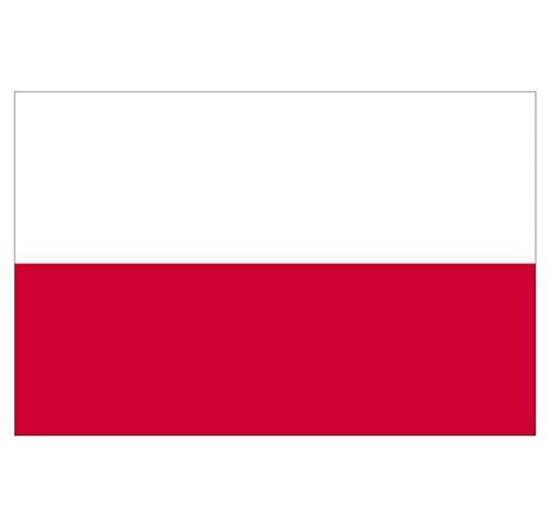 Supstick Lot de 8 Autocollants Stickers Drapeau de Pays Nation Pologne Format 3x2cm