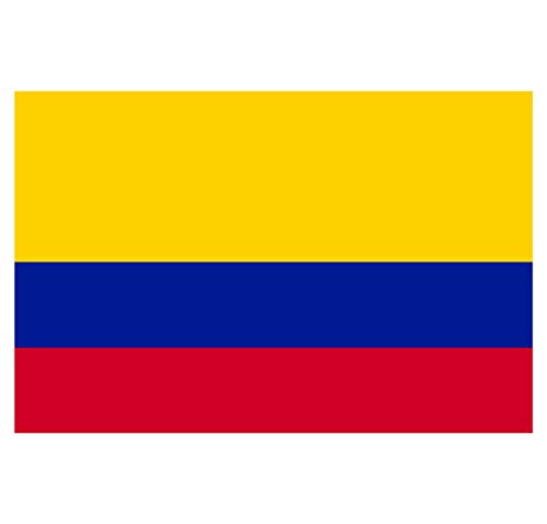 Panneau Rigide Format 18x12cm Drapeau de Pays Nation Colombie épaisseur 3mm