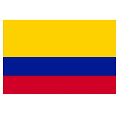 Panneau Rigide Format 18x12cm Drapeau de Pays Nation Colombie épaisseur 3mm