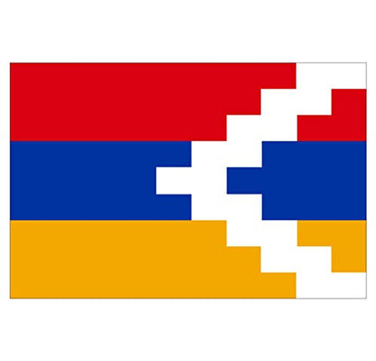 Panneau Rigide Format 18x12cm Drapeau de Pays Nation Haut-karabagh épaisseur 3mm
