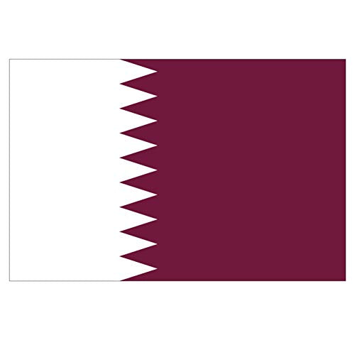 Supstick Lot de 8 Autocollants Stickers Drapeau de Pays Nation Qatar Format 3x2cm