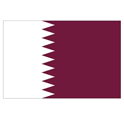 Panneau Rigide Format 18x12cm Drapeau de Pays Nation Qatar épaisseur 3mm
