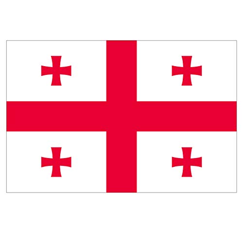 Panneau Rigide Format 18x12cm Drapeau de Pays Nation géorgie épaisseur 3mm