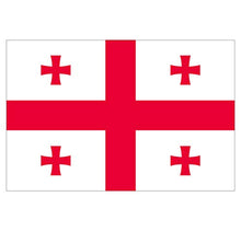 Panneau Rigide Format 18x12cm Drapeau de Pays Nation géorgie épaisseur 3mm