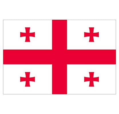 Panneau Rigide Format 18x12cm Drapeau de Pays Nation géorgie épaisseur 3mm