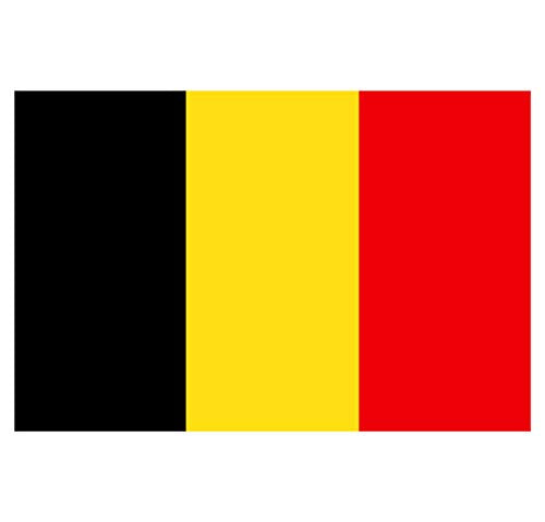 Supstick Lot de 8 Autocollants Stickers Drapeau de Pays Nation Belgique Format 3x2cm