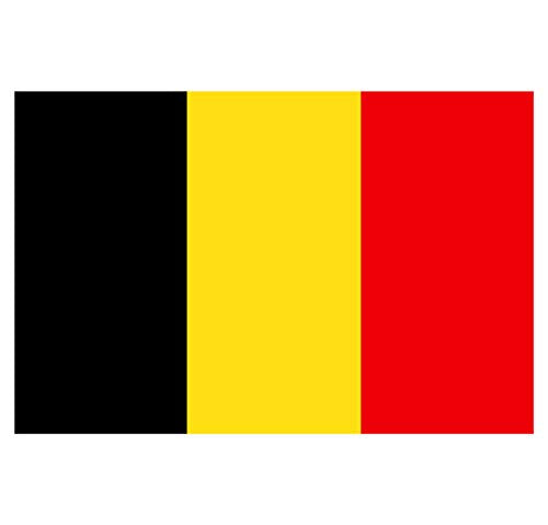 Panneau Rigide Format 18x12cm Drapeau de Pays Nation Belgique épaisseur 3mm