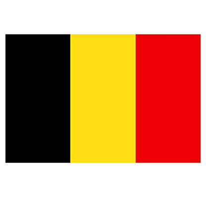 Panneau Rigide Format 18x12cm Drapeau de Pays Nation Belgique épaisseur 3mm
