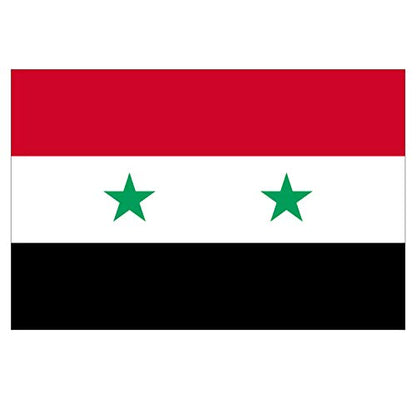 Panneau Rigide Format 18x12cm Drapeau de Pays Nation Syrie épaisseur 3mm