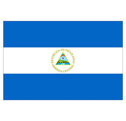 Panneau Rigide Format 18x12cm Drapeau de Pays Nation Nicaragua épaisseur 3mm