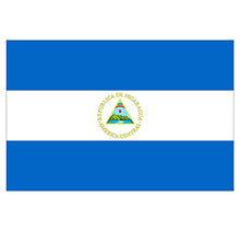 Supstick Lot de 8 Autocollants Stickers Drapeau de Pays Nation Nicaragua Format 3x2cm