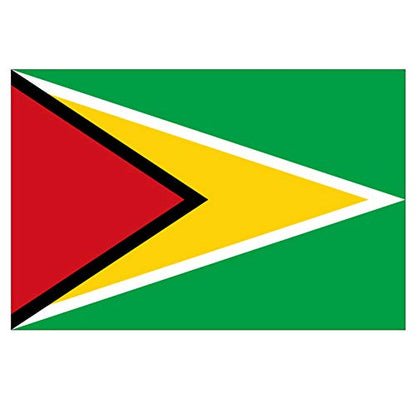 Panneau Rigide Format 18x12cmdrapeau de Pays Nation guyane épaisseur 3mm