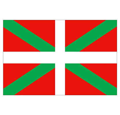 Panneau Rigide Format 18x12cm Drapeau de région française Pays-Basque épaisseur 3mm