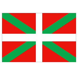 Supstick Autocollant Stickers Drapeau de région française Pays-Basque Format 15x10cm