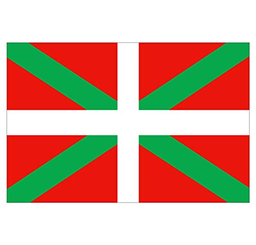 Supstick Autocollant Stickers Drapeau de région française Pays-Basque Format 15x10cm