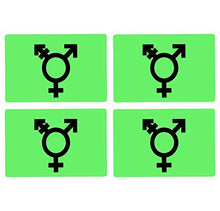 Supstick Drapeau Transgenre Israelien Lot de 4 Format 6X4CM