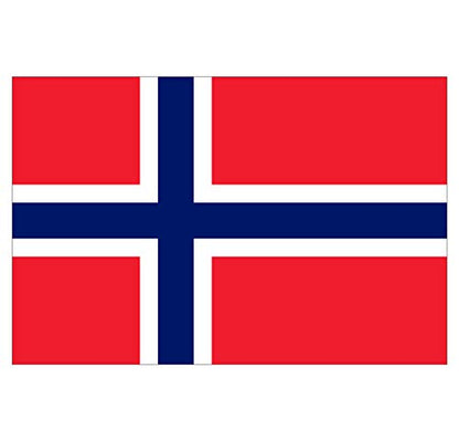Panneau Rigide Format 18x12cm Drapeau de Pays Nation norvège épaisseur 3mm