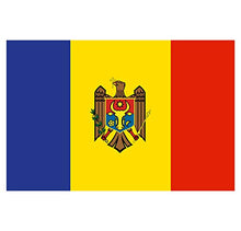 Panneau Rigide Format 18x12cm Drapeau de Pays Nation Moldavie épaisseur 3mm