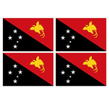 Supstick Lot de 4 Autocollants Stickers Drapeau de Pays Nation Papouasie-Nouvelle-guinée Format 12x8cm