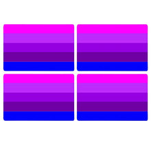 Supstick Drapeau Transgenre Alternatif Fier Lot de 4 Format 12X8CM