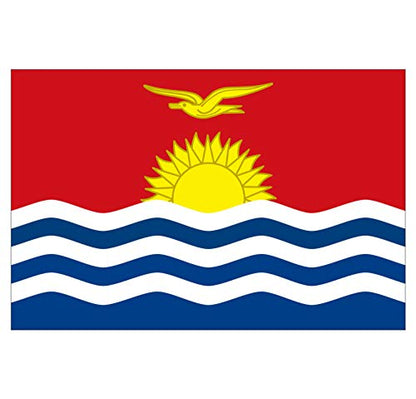 Panneau Rigide Format 18x12cm Drapeau de Pays Nation Kiribati épaisseur 3mm