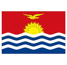 Panneau Rigide Format 18x12cm Drapeau de Pays Nation Kiribati épaisseur 3mm